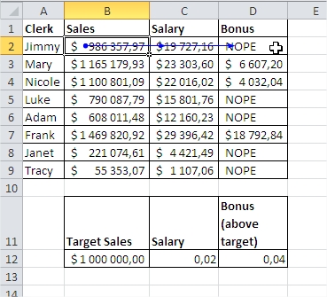 Formula auditing Trace Dependents